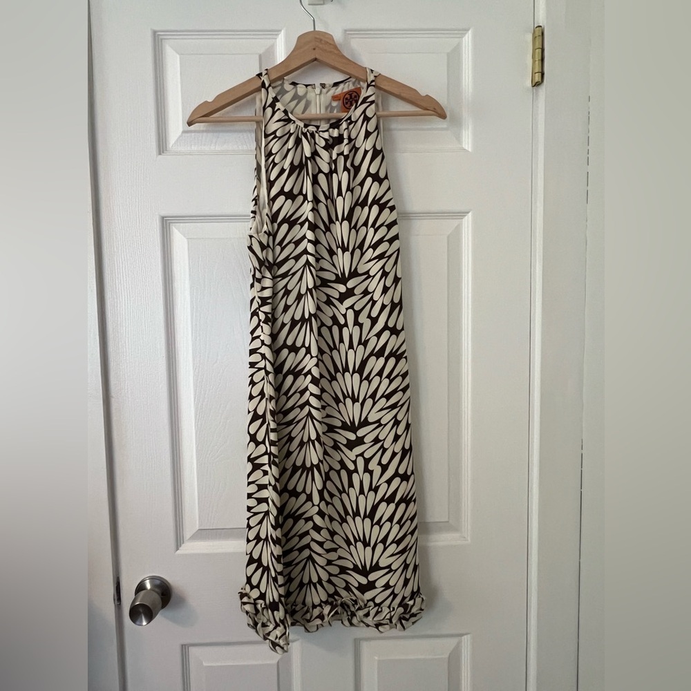 Gorgeous! Retro Pattern Mid Tory Burch Sun Dress with belt- Size 4